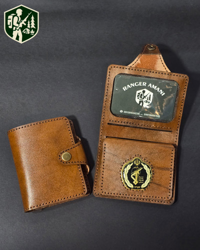 کیف مدارک سپاه لوگو گرد(چرم)